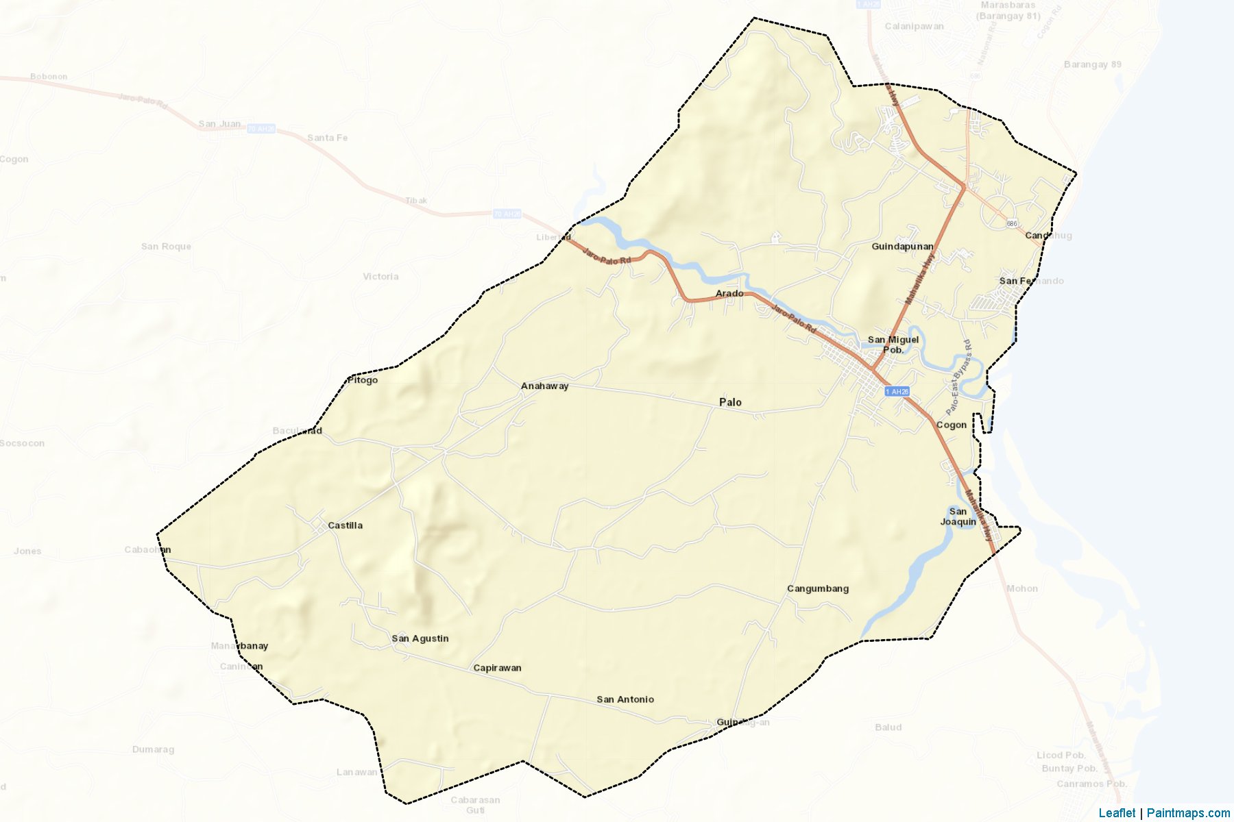 Muestras de recorte de mapas Palo (Leyte)-2