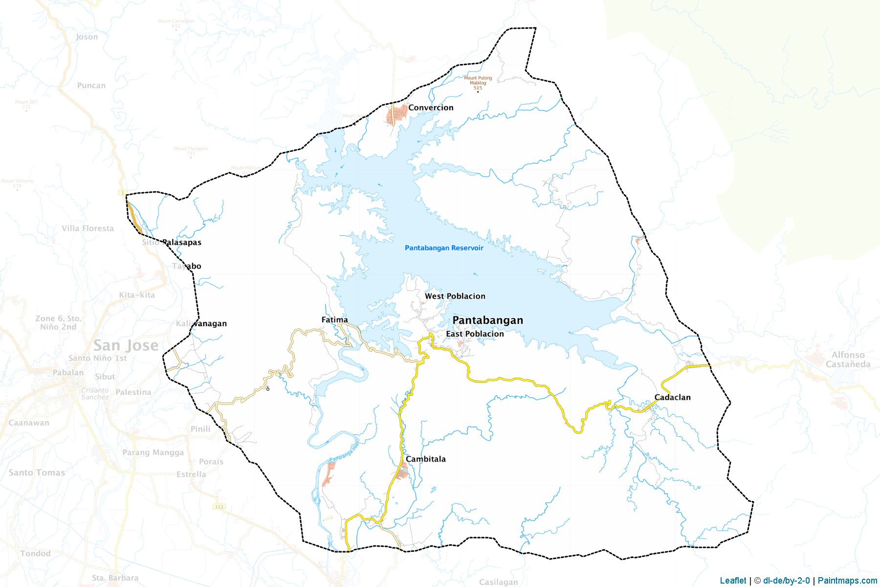 Pantabangan (Nueva Ecija) Map Cropping Samples-1