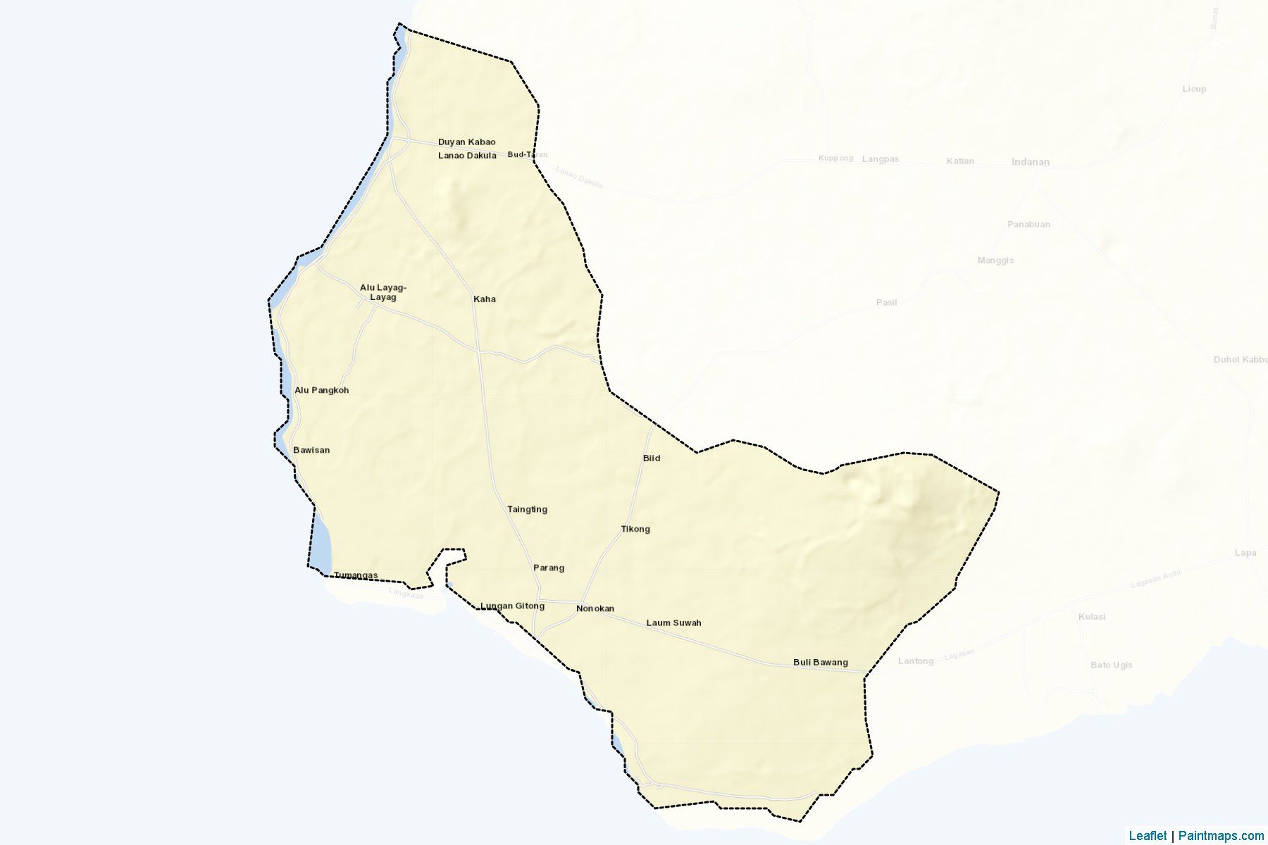 Muestras de recorte de mapas Parang (Sulu)-2