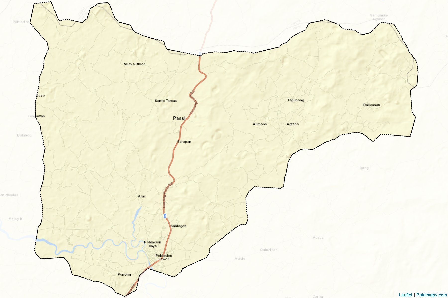 Muestras de recorte de mapas Passi (Iloilo)-2