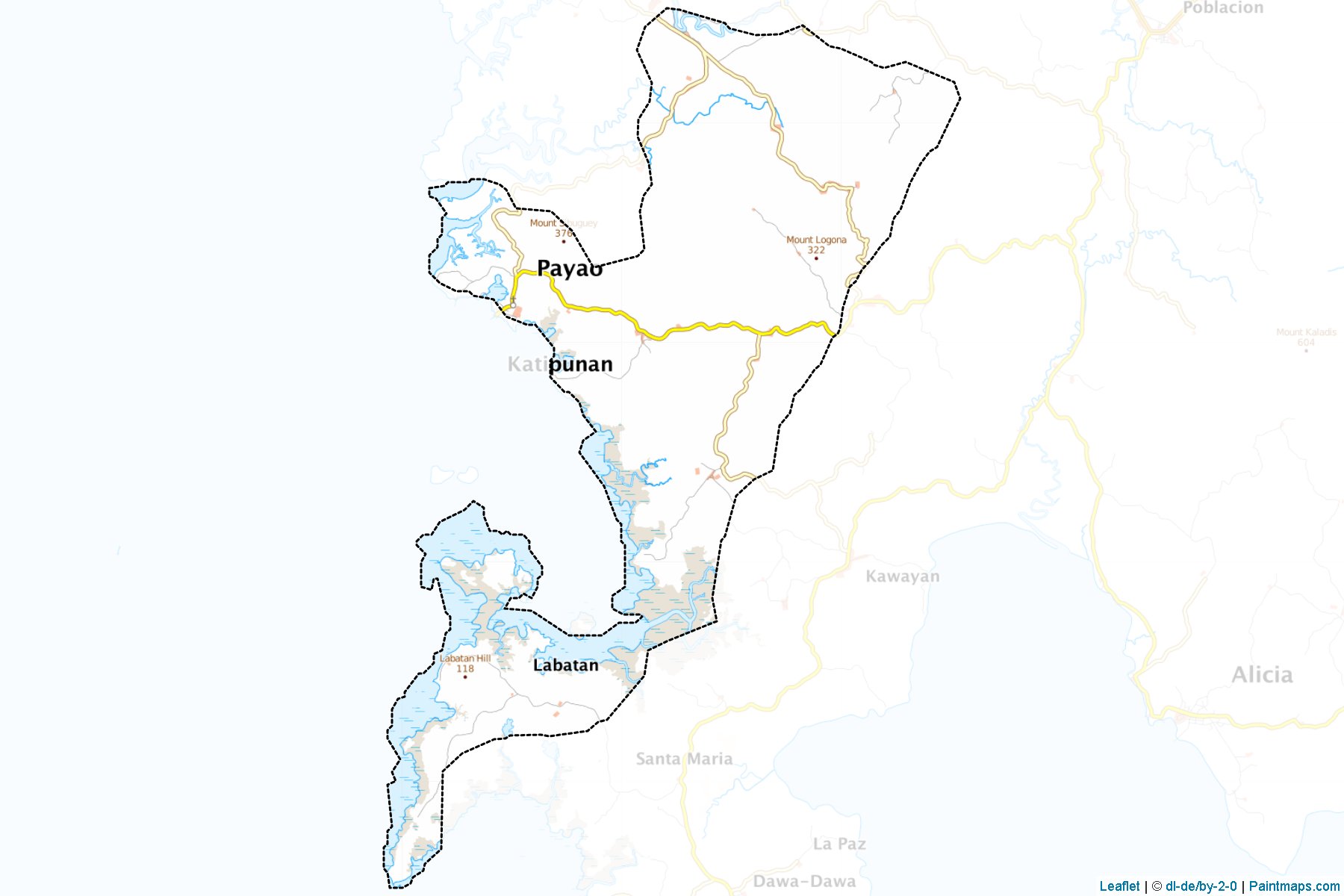 Payao (Zamboanga Sibugay) Map Cropping Samples-1