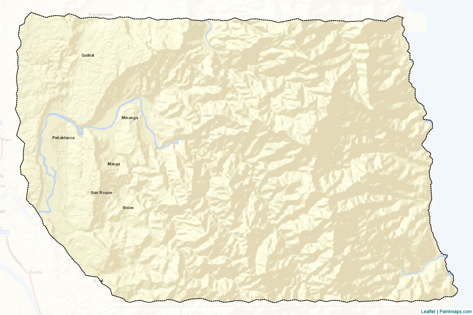 Muestras de recorte de mapas Penablanca (Cagayan)-2