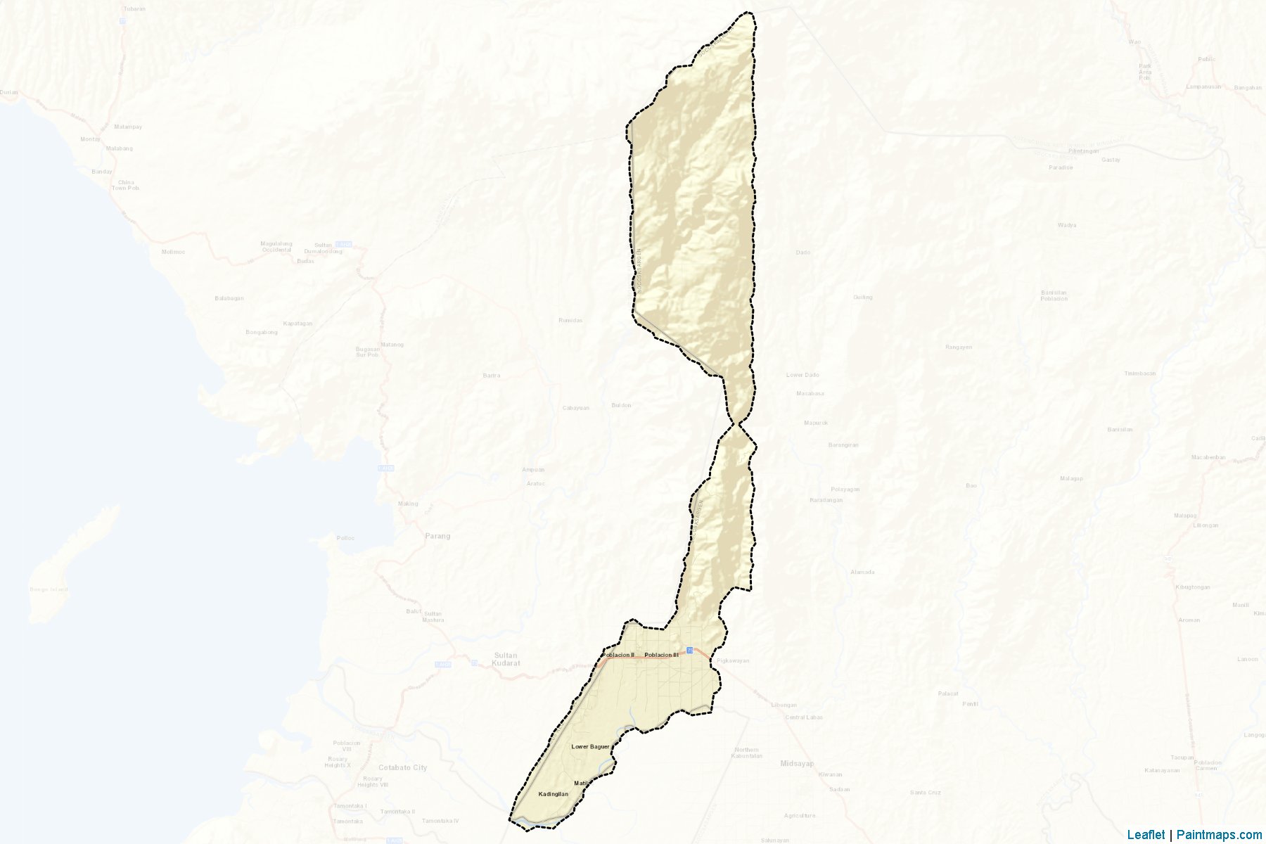 Muestras de recorte de mapas Pigcawayan (North Cotabato)-2