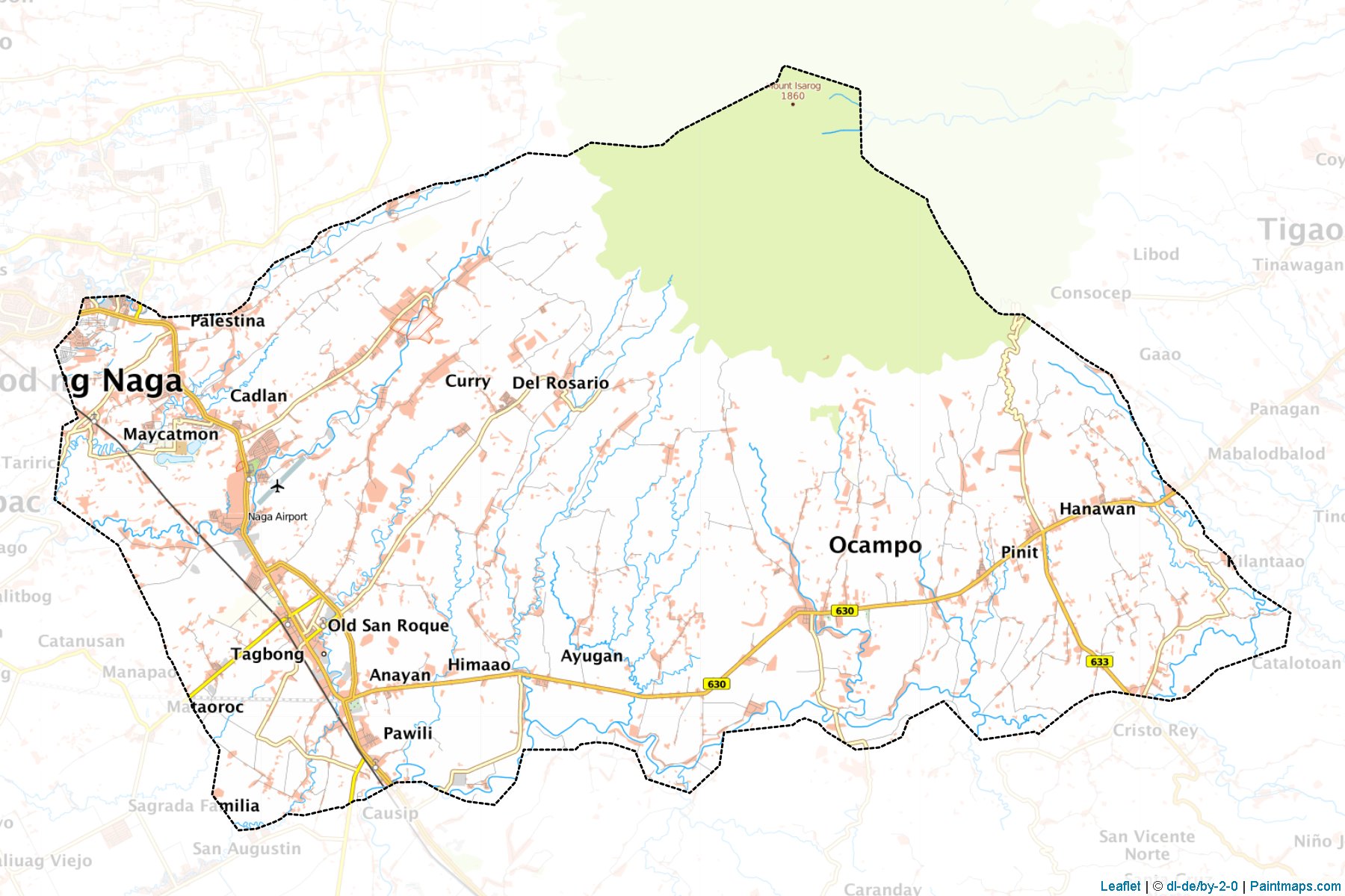 Muestras de recorte de mapas Pili (Camarines Sur)-1