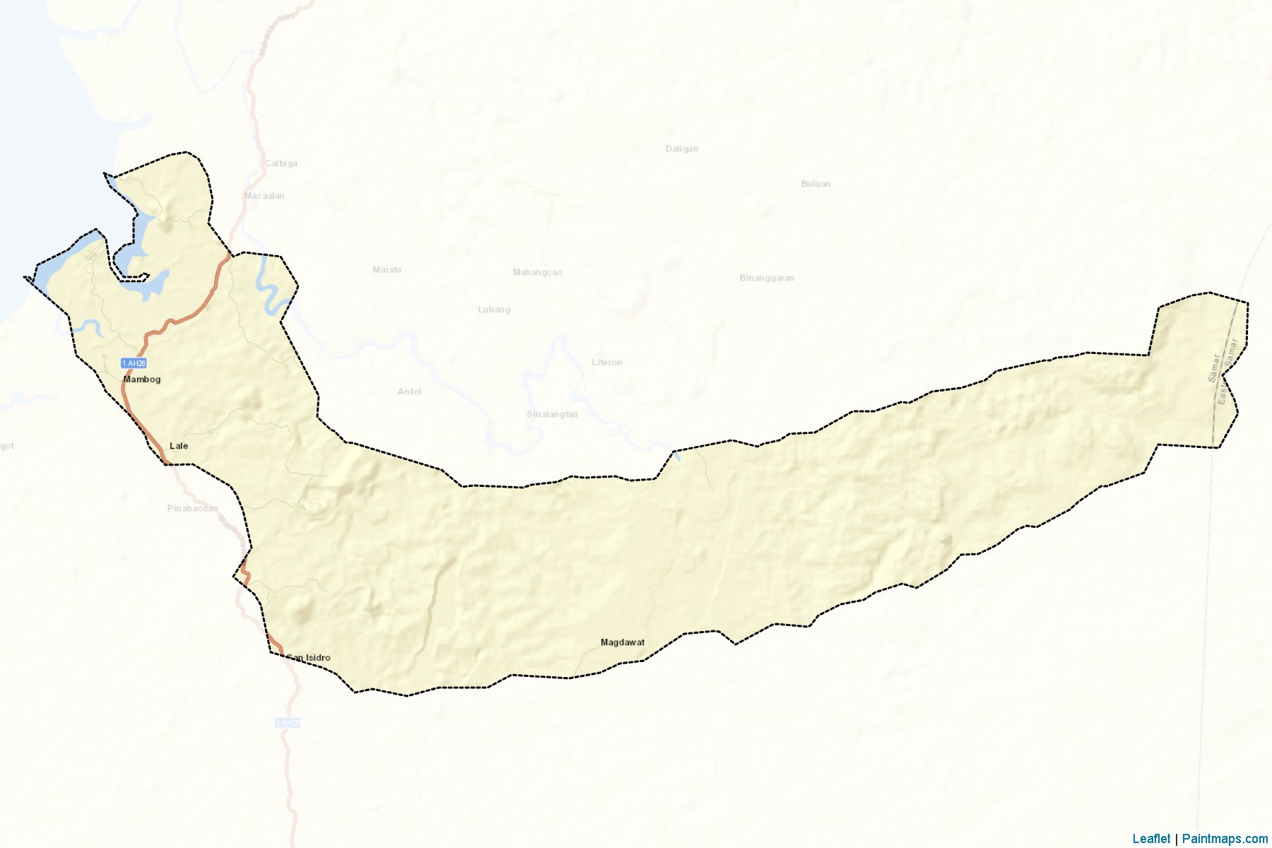 Muestras de recorte de mapas Pinabacdao (Samar)-2