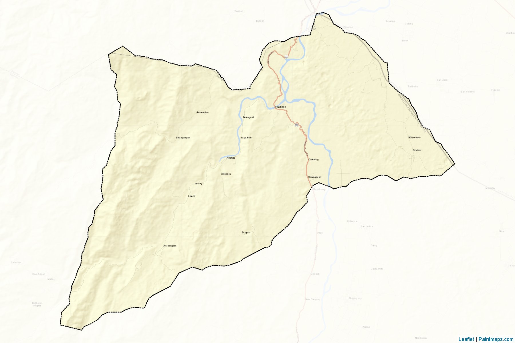 Muestras de recorte de mapas Pinukpuk (Kalinga)-2