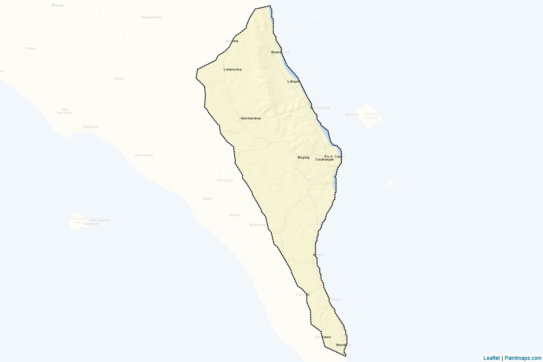 Muestras de recorte de mapas Pio V. Corpuz (Masbate)-2