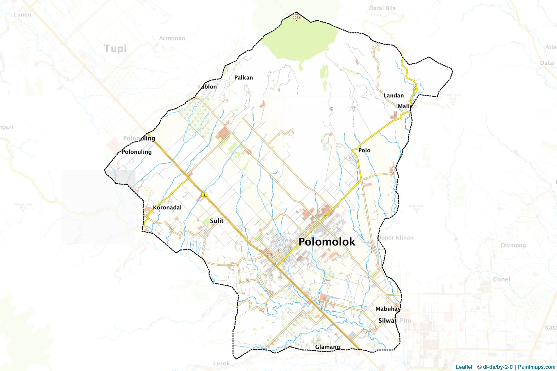 Polomolok (South Cotabato) Map Cropping Samples-1