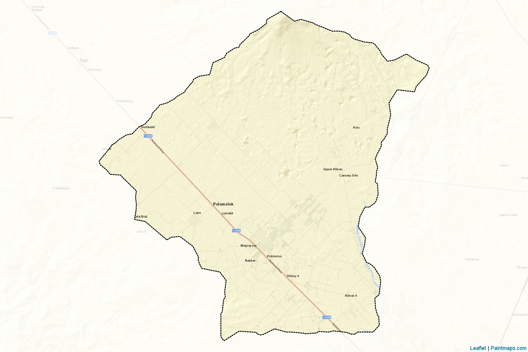 Polomolok (South Cotabato) Map Cropping Samples-2