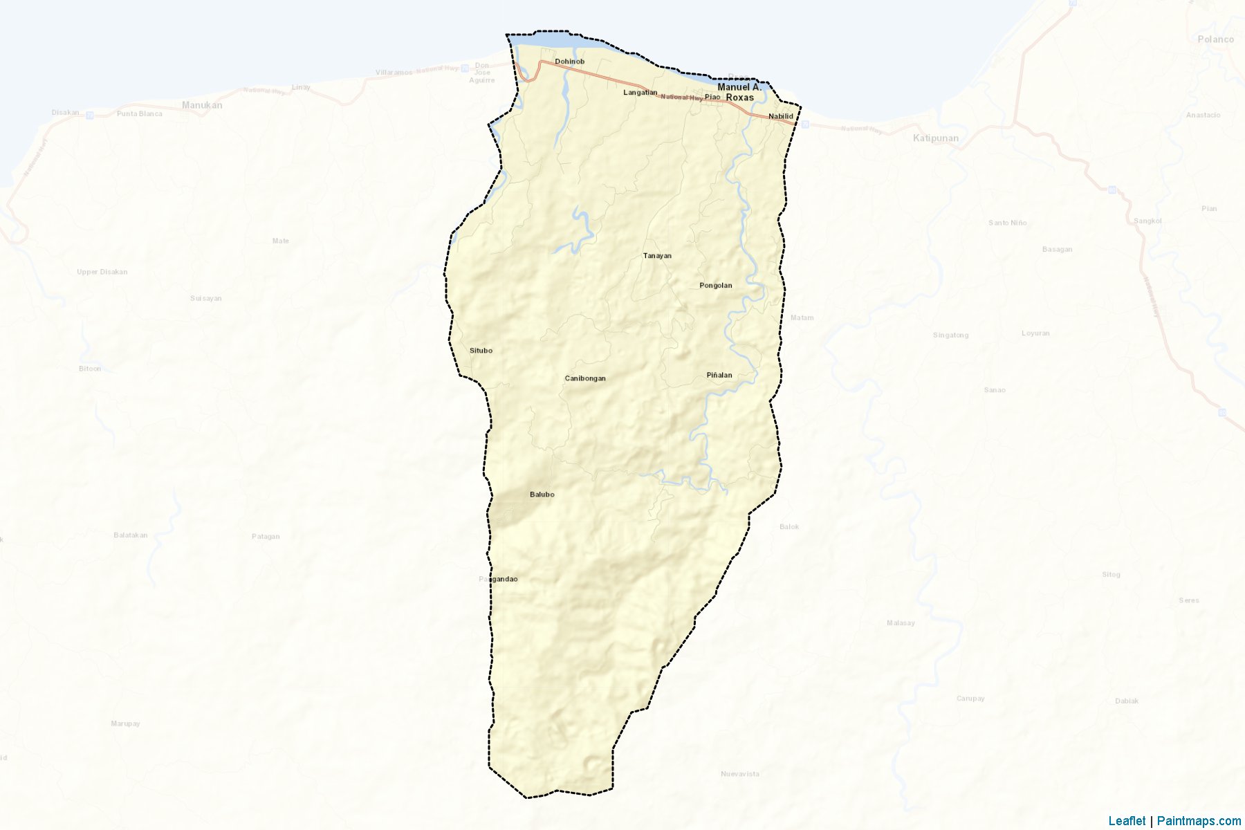 Pres. Manuel A. Roxas (Zamboanga del Norte) Map Cropping Samples-2