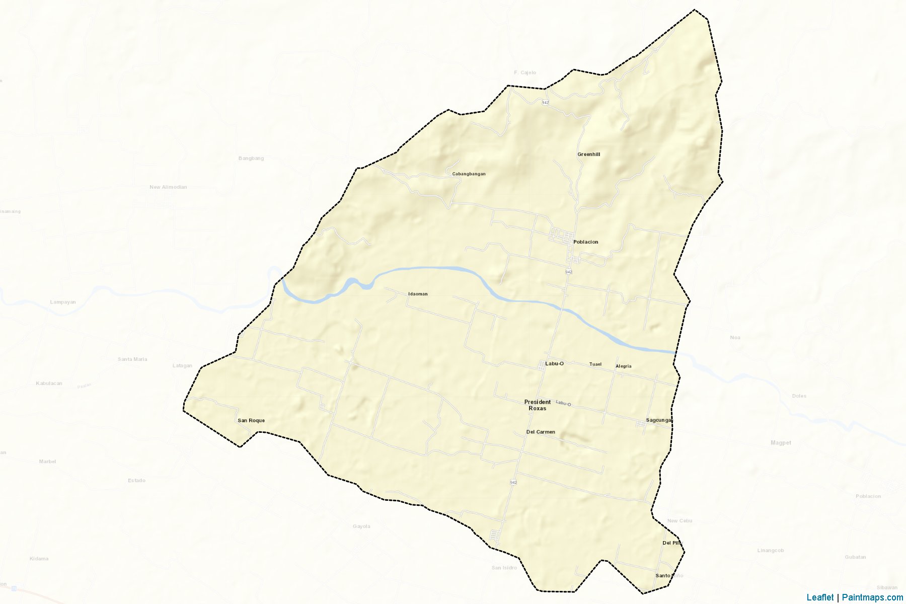 President Roxas (Cotabato) Map Cropping Samples-2