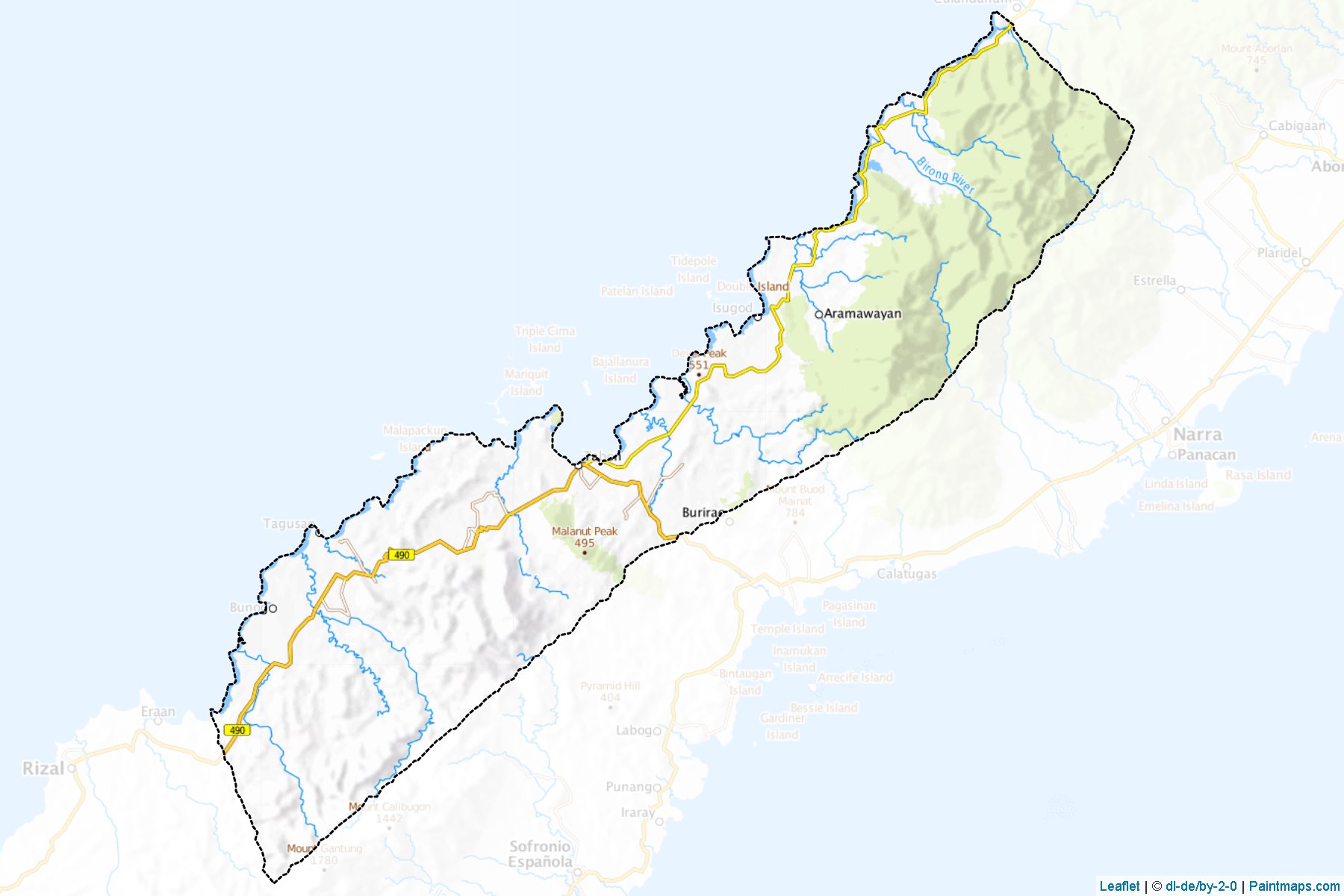 Quezon (Palawan) Map Cropping Samples-1