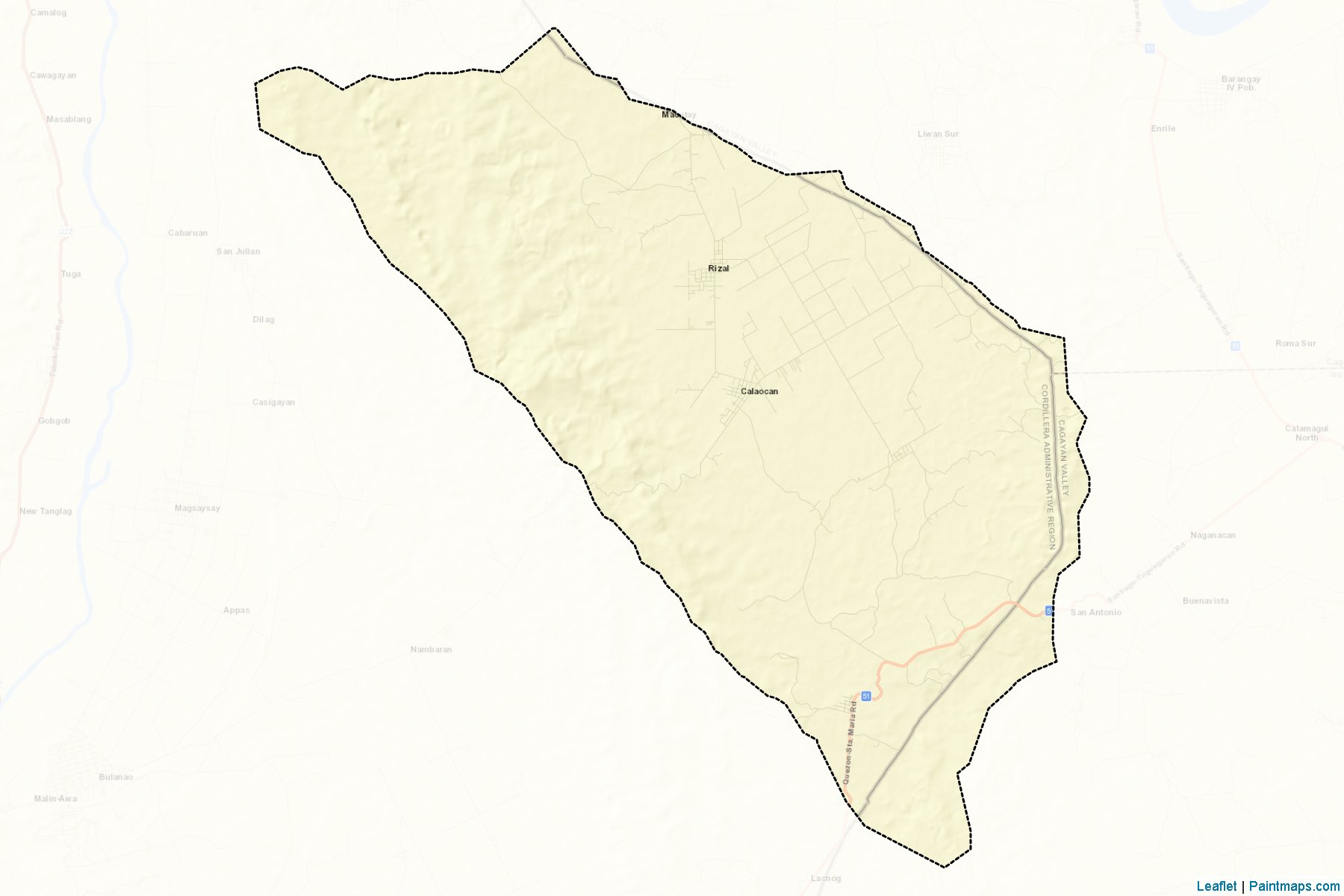 Muestras de recorte de mapas Rizal (Kalinga)-2