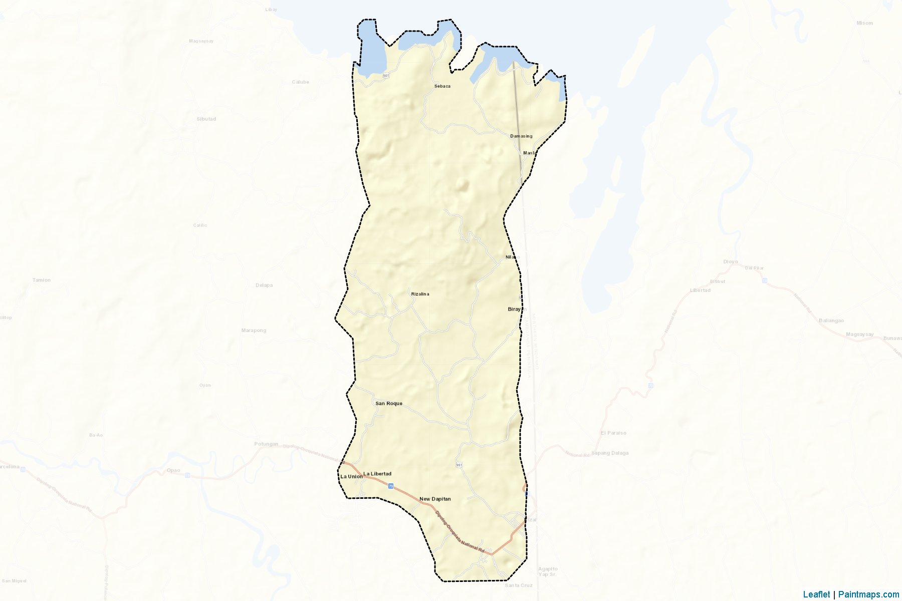 Rizal (Zamboanga del Norte) Map Cropping Samples-2