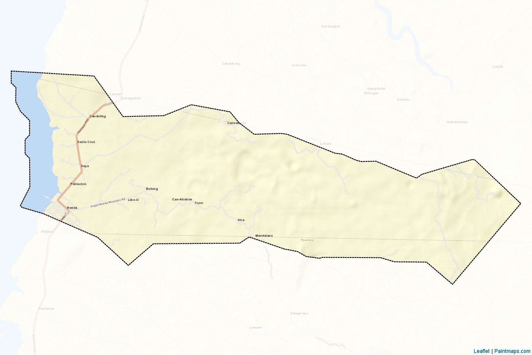 Muestras de recorte de mapas Ronda (Cebu)-2