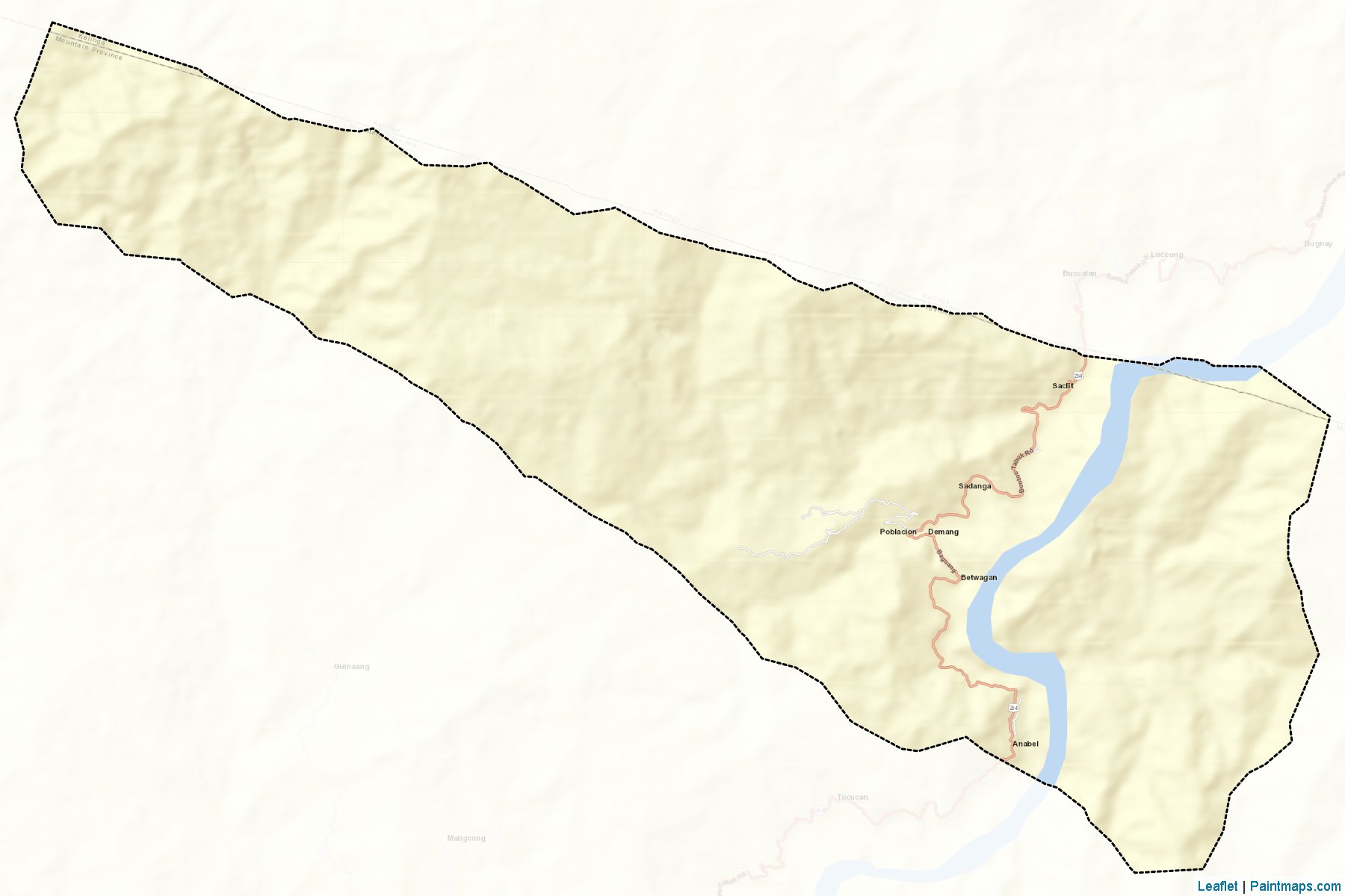 Sadanga (Mountain Province) Map Cropping Samples-2