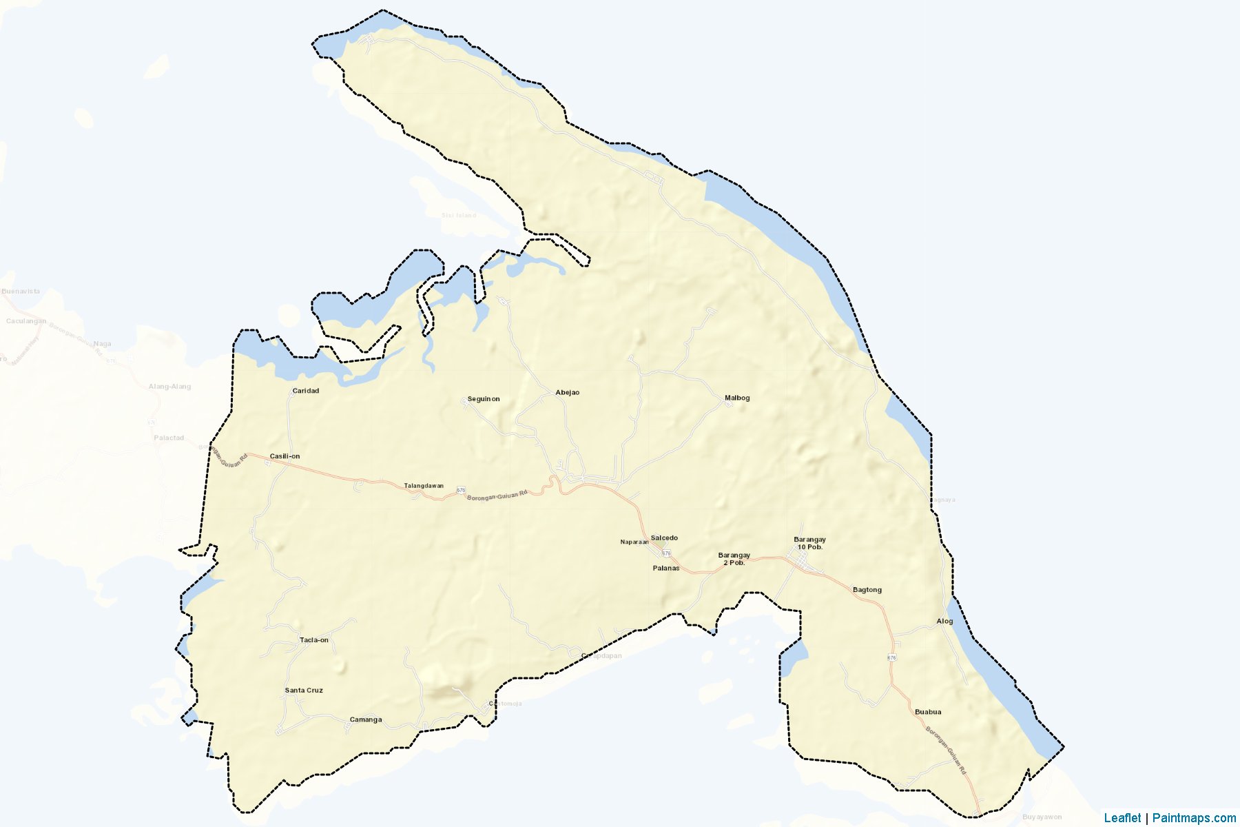 Muestras de recorte de mapas Salcedo (Eastern Samar)-2