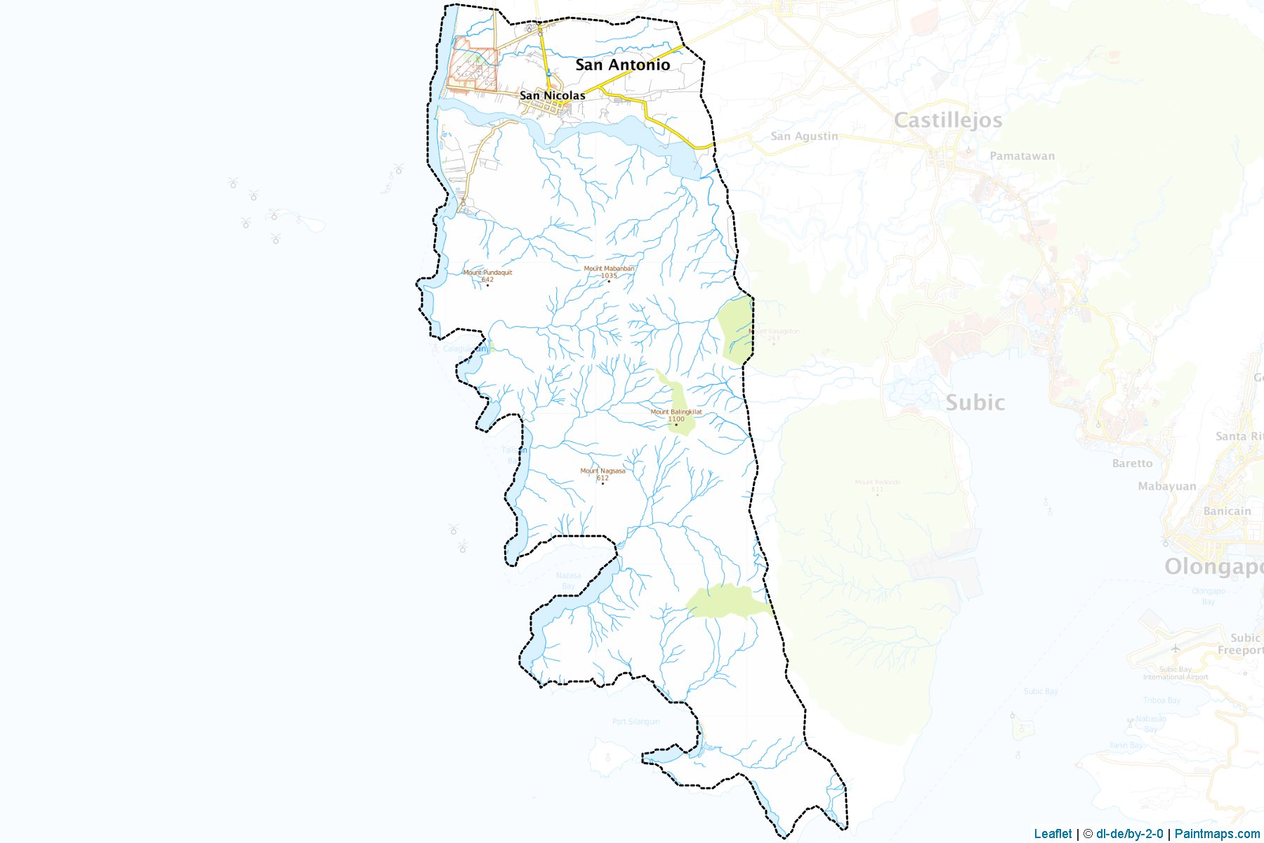 San Antonio (Zambales) Map Cropping Samples-1