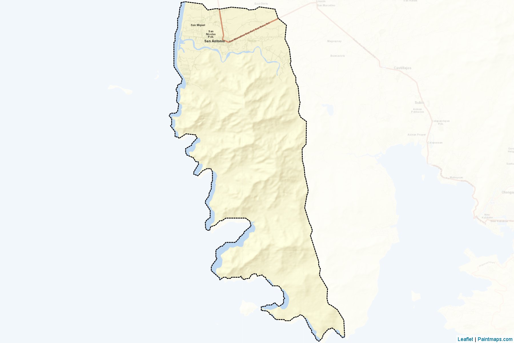 San Antonio (Zambales) Map Cropping Samples-2