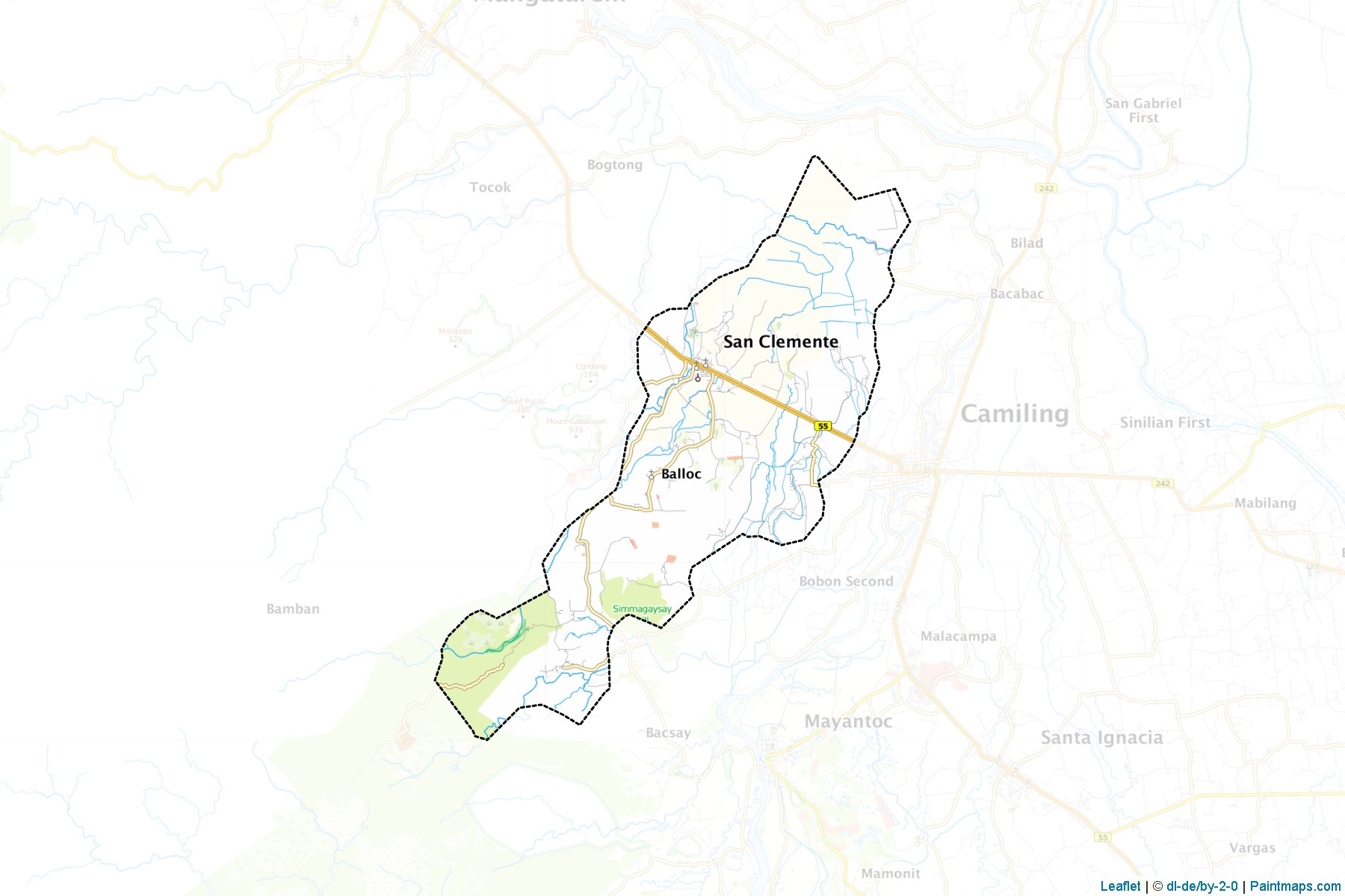 San Clemente (Tarlac) Map Cropping Samples-1