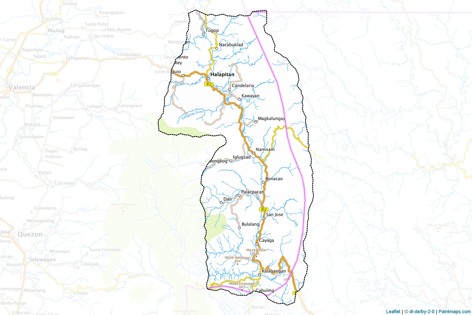 Muestras de recorte de mapas San Fernando (Bukidnon)-1