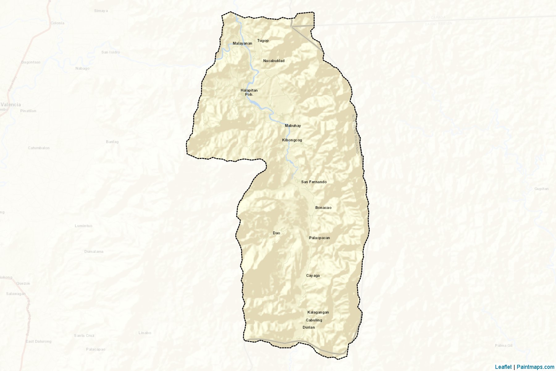 Muestras de recorte de mapas San Fernando (Bukidnon)-2