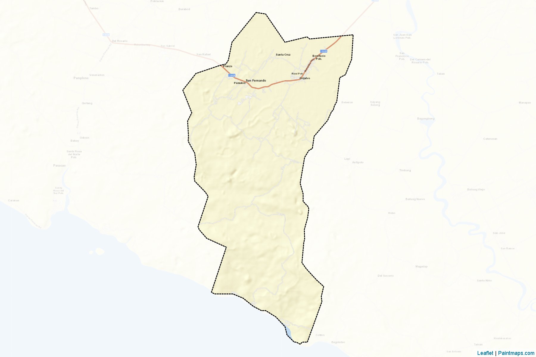 San Fernando (Camarines Sur) Map Cropping Samples-2