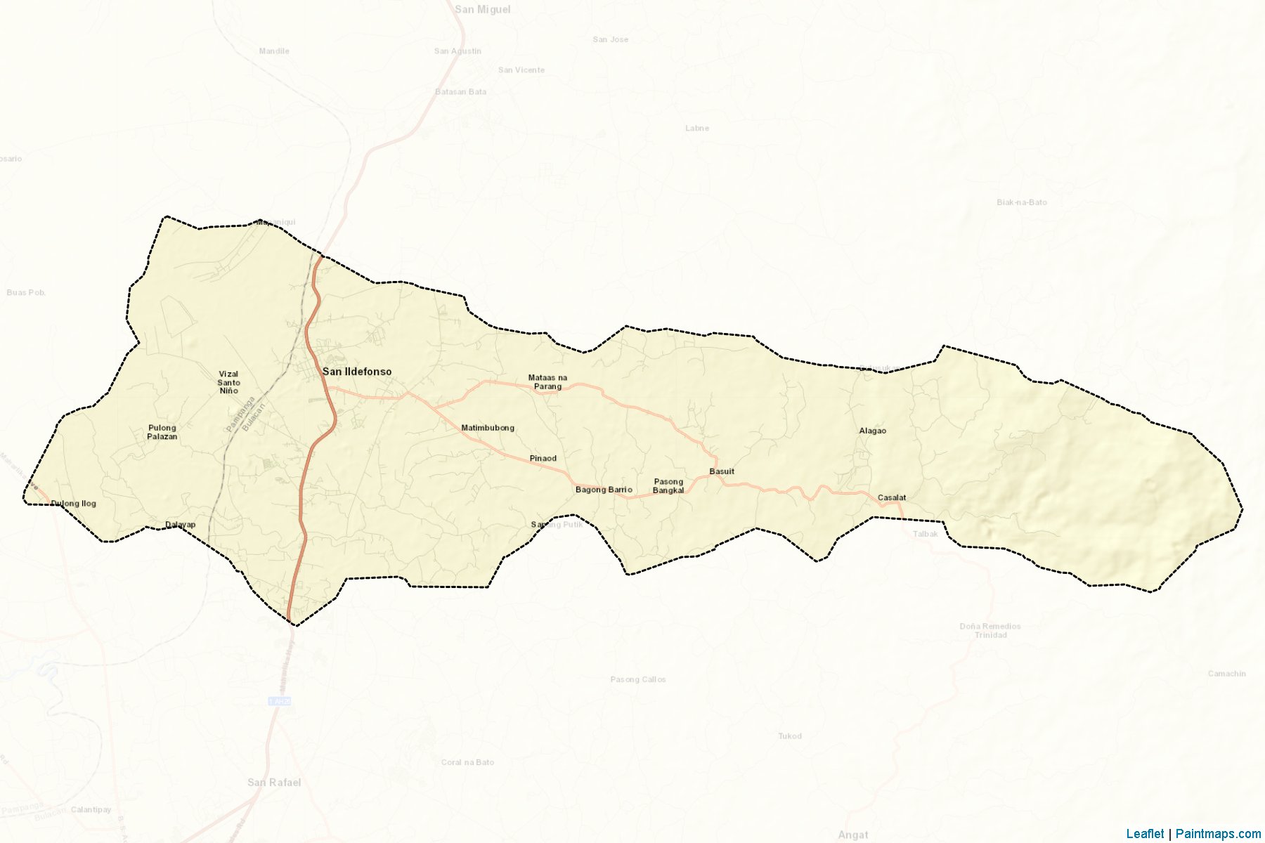 Muestras de recorte de mapas San Ildefonso (Bulacan)-2