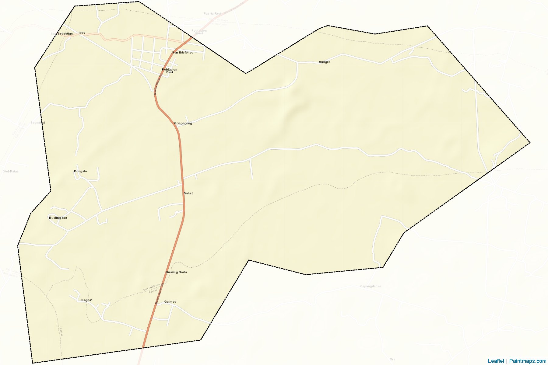 Muestras de recorte de mapas San Ildefonso (Ilocos Sur)-2