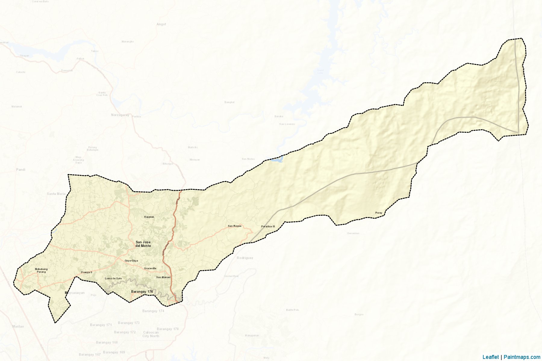 San Jose Del Monte (Bulacan) Map Cropping Samples-2