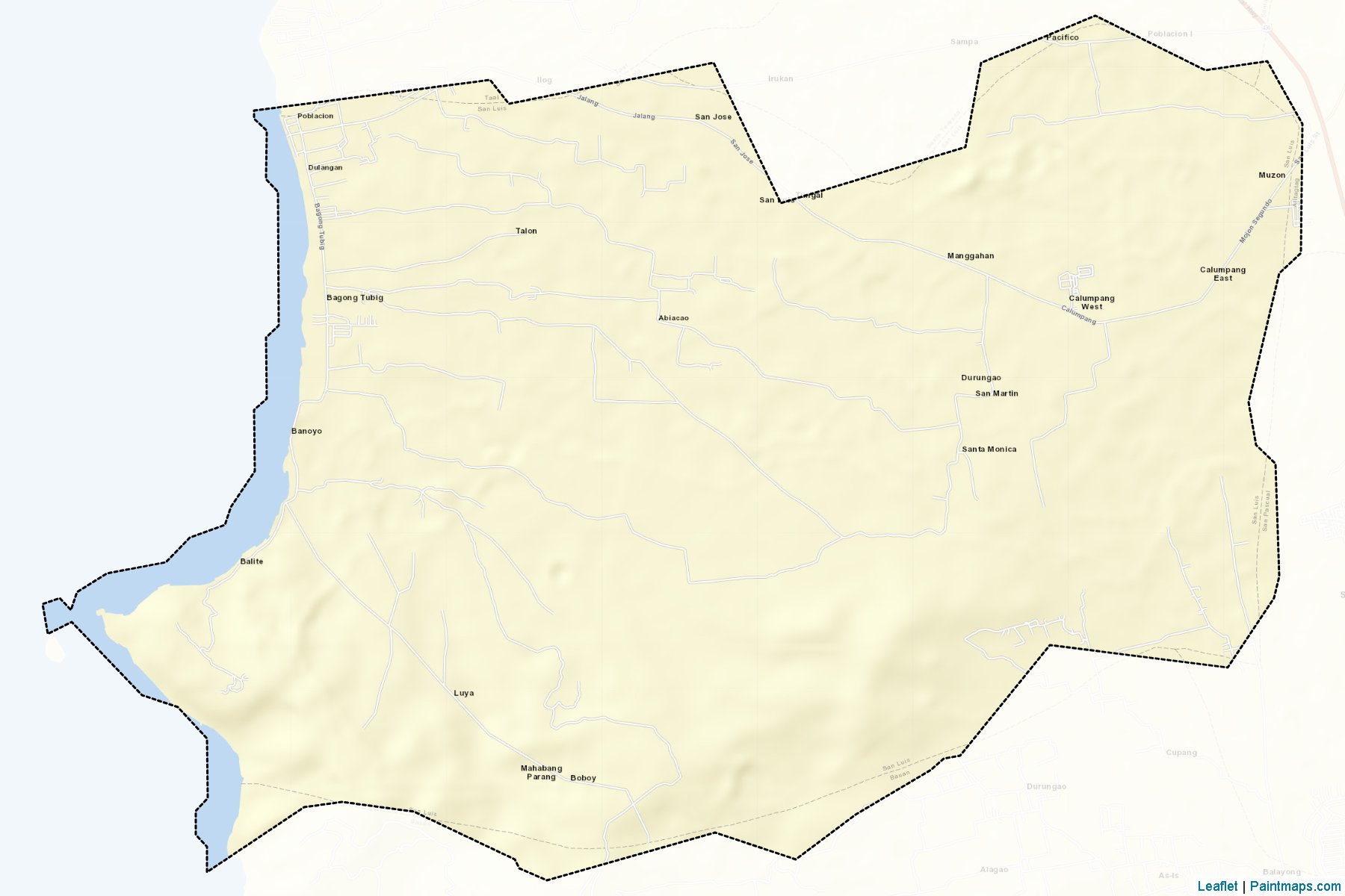 San Luis (Batangas) Map Cropping Samples-2