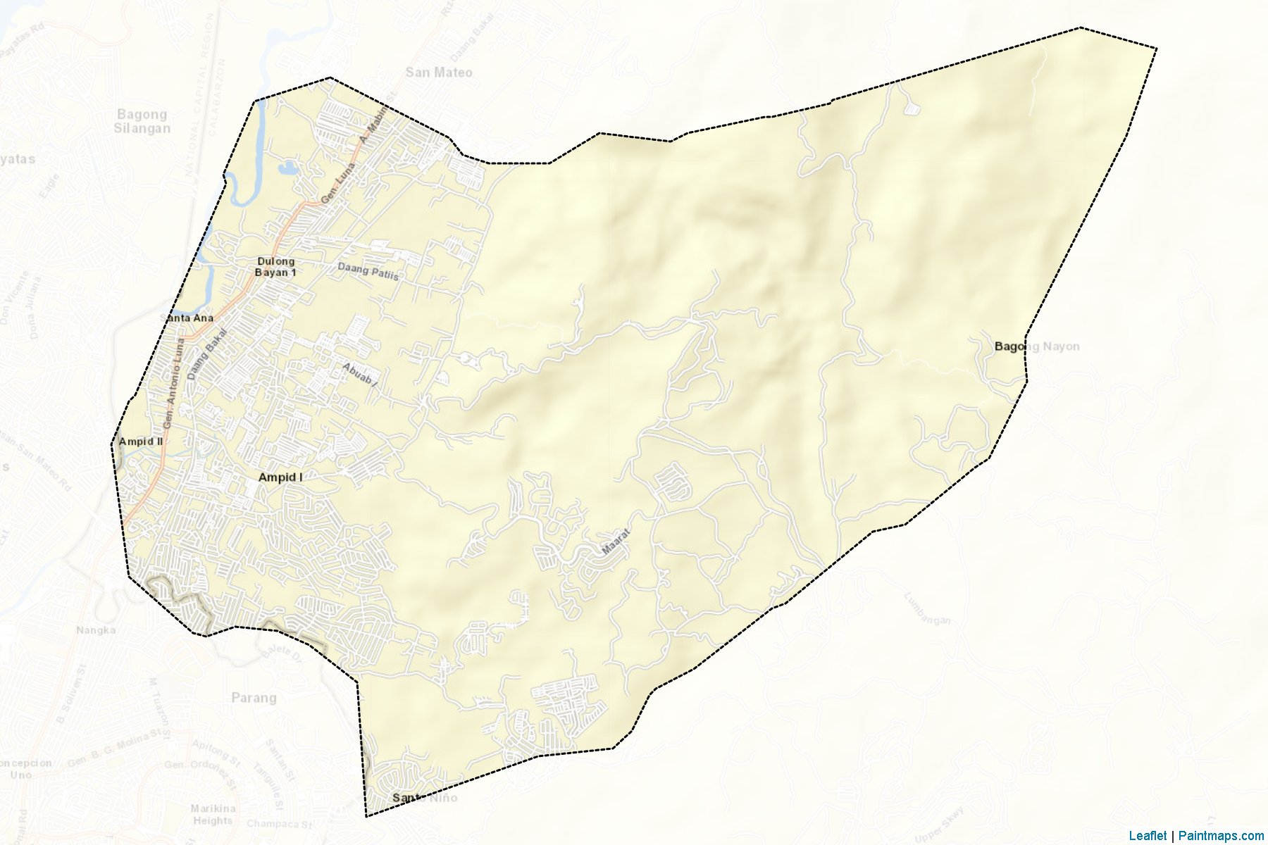 San Mateo (Rizal) Map Cropping Samples-2