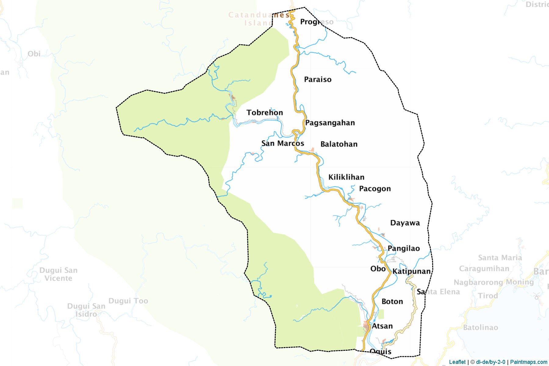 Muestras de recorte de mapas San Miguel (Catanduanes)-1