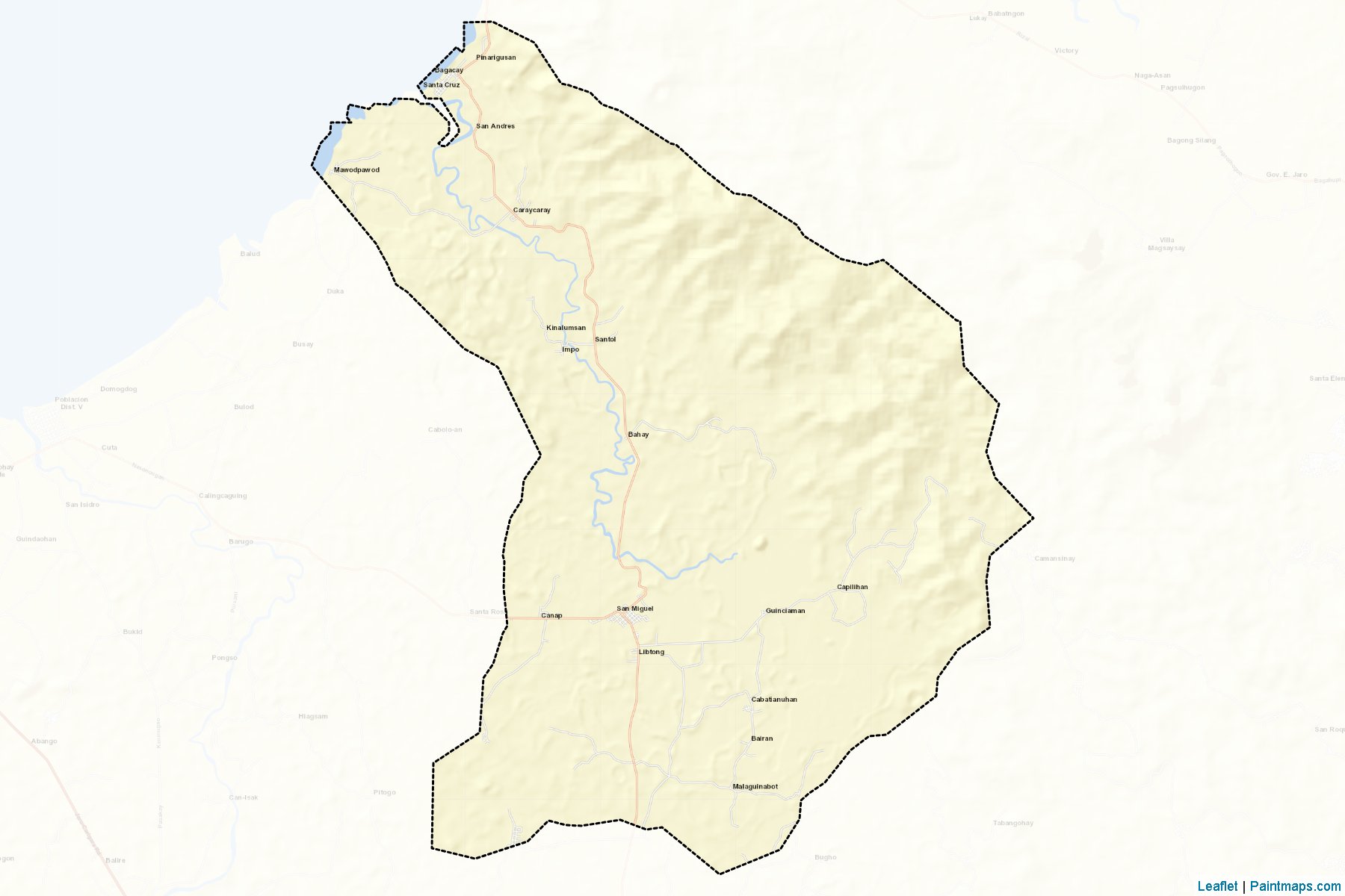 Muestras de recorte de mapas San Miguel (Leyte)-2