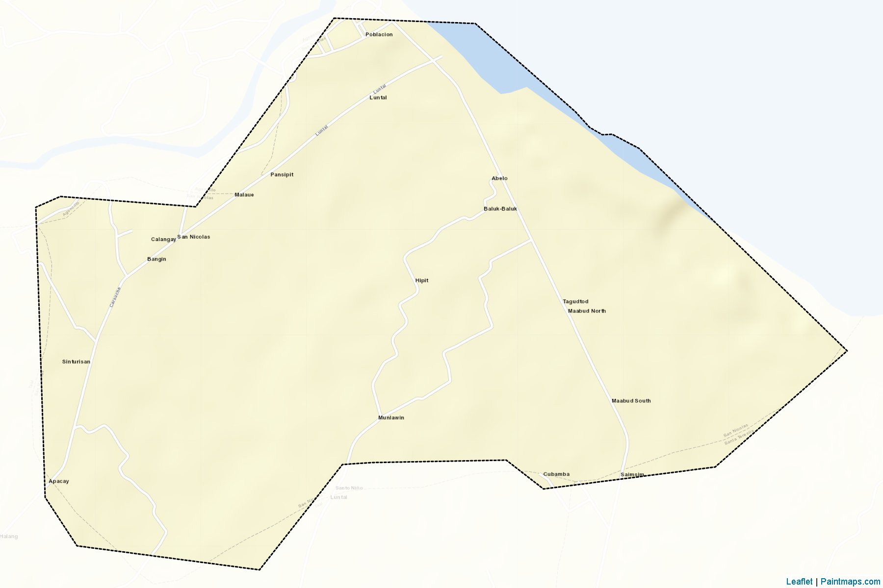 Muestras de recorte de mapas San Nicolas (Batangas)-2