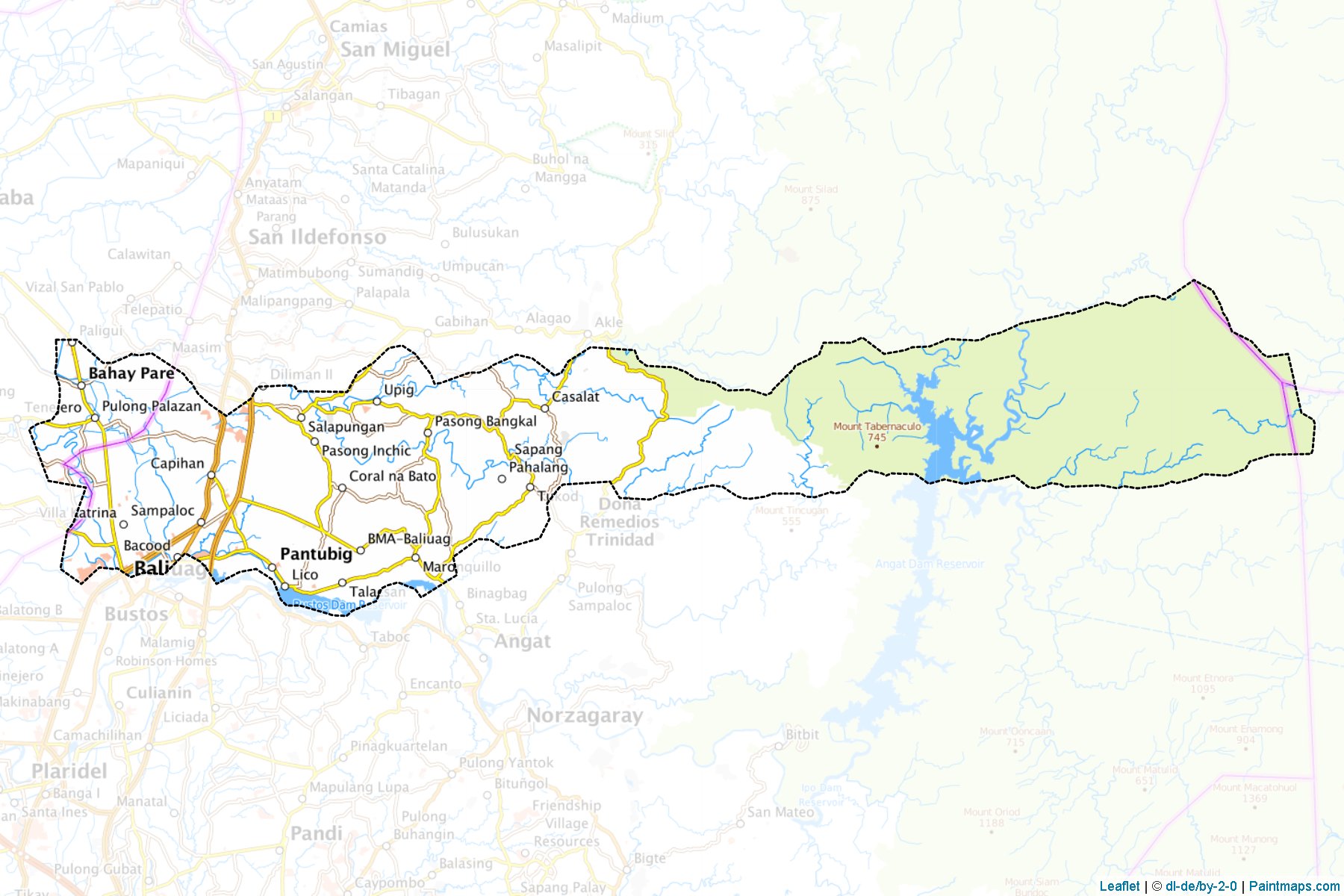 Muestras de recorte de mapas San Rafael (Bulacan)-1