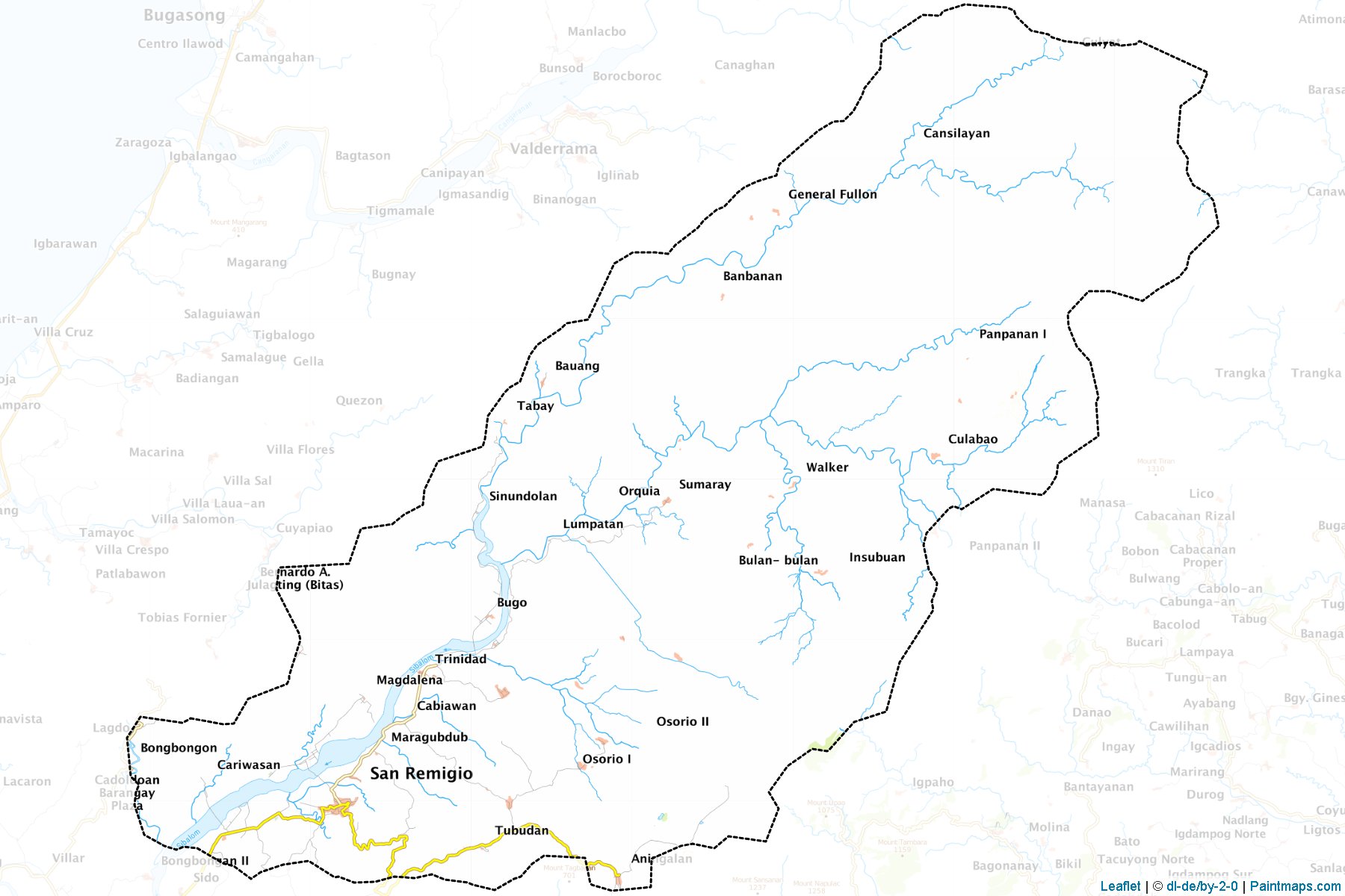 Muestras de recorte de mapas San Remigio (Antique)-1