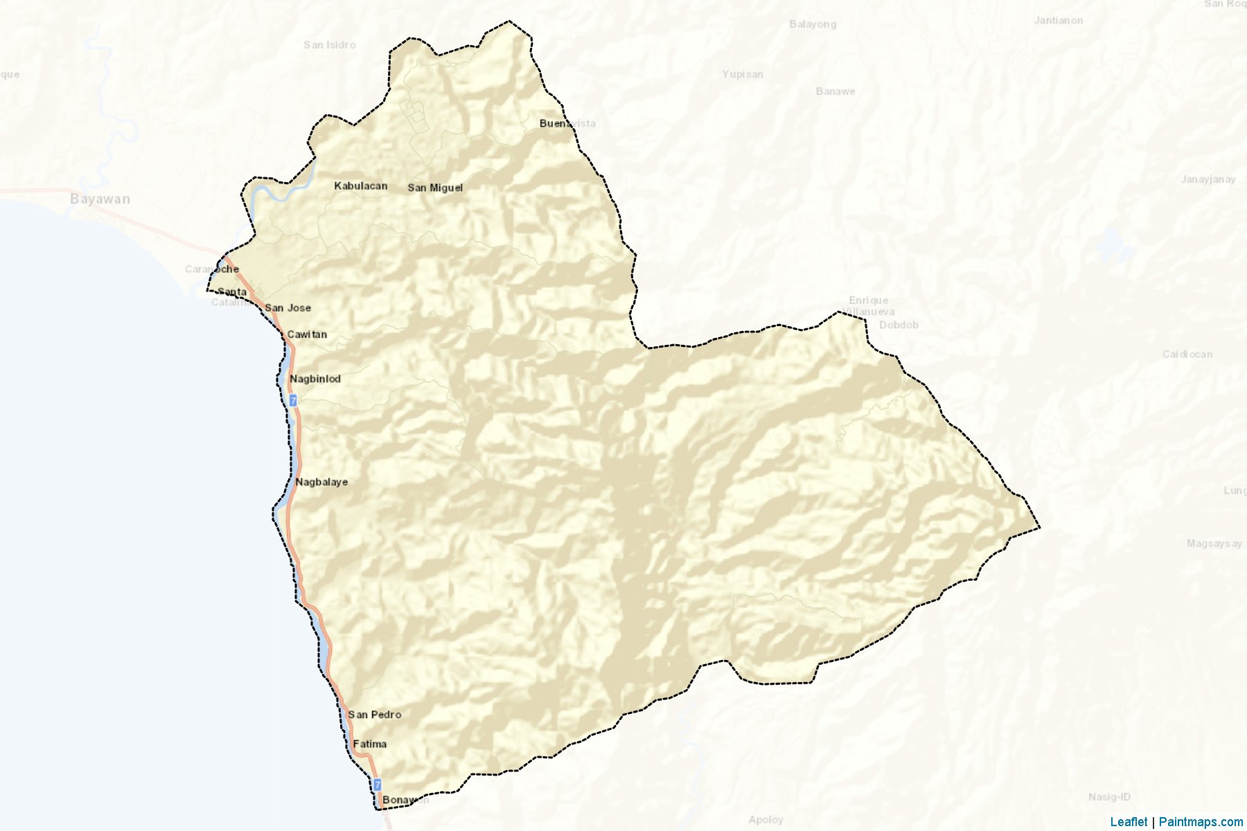 Santa Catalina (Negros Oriental) Map Cropping Samples-2