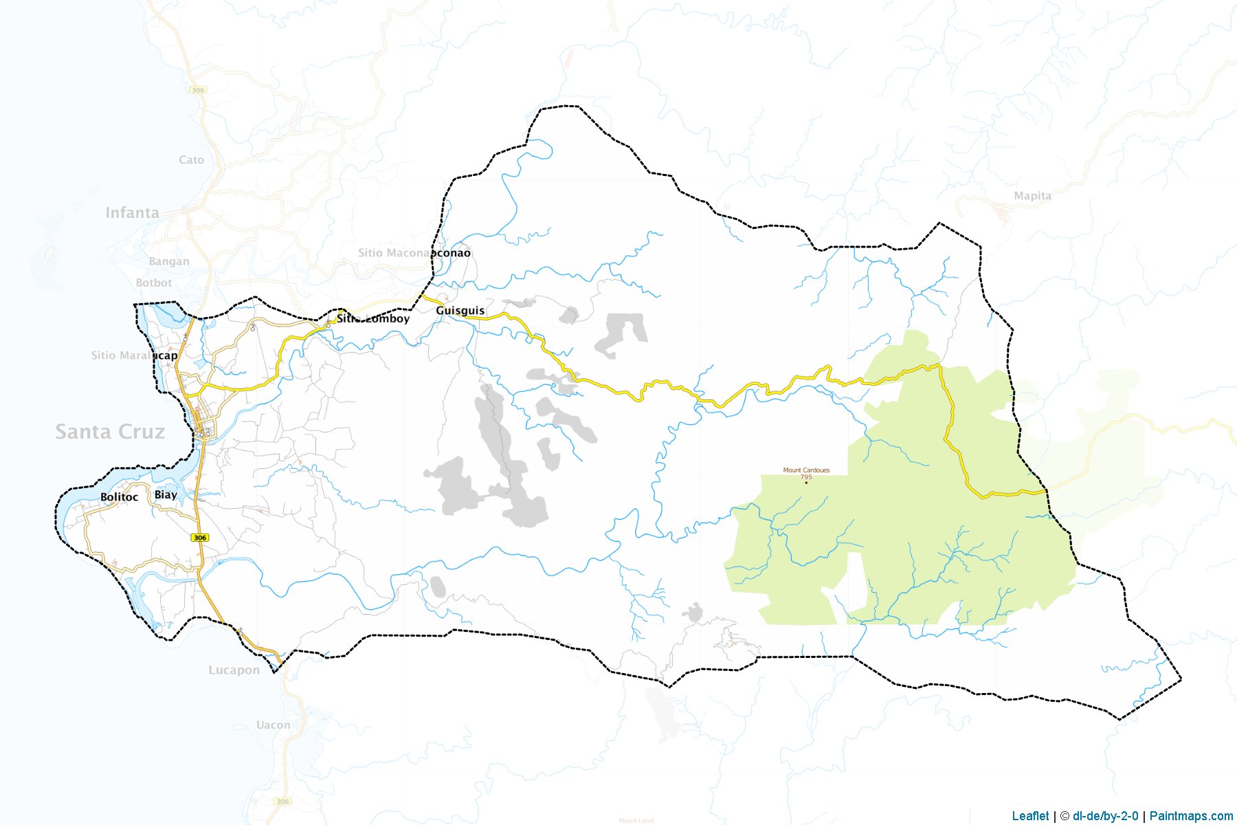 Muestras de recorte de mapas Santa Cruz (Zambales)-1