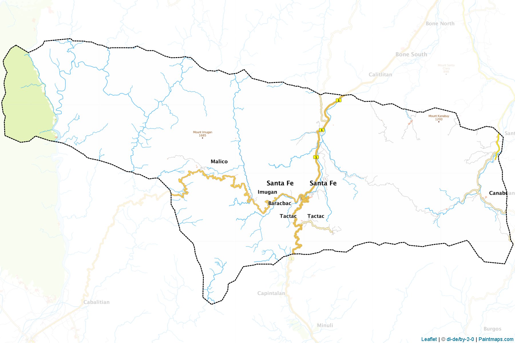 Santa Fe (Nueva Vizcaya) Haritası Örnekleri-1