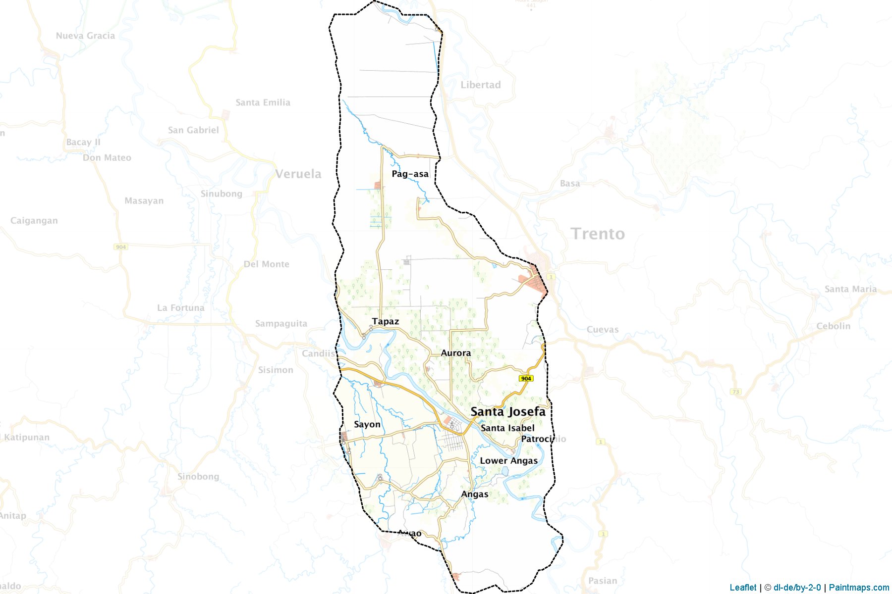 Santa Josefa (Agusan del Sur) Map Cropping Samples-1