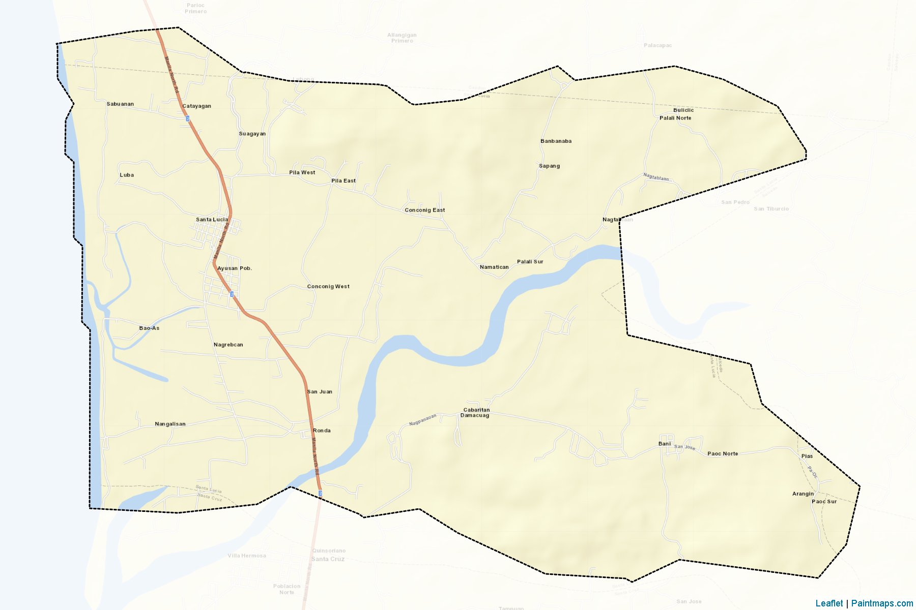 Santa Lucia (Ilocos Sur) Map Cropping Samples-2