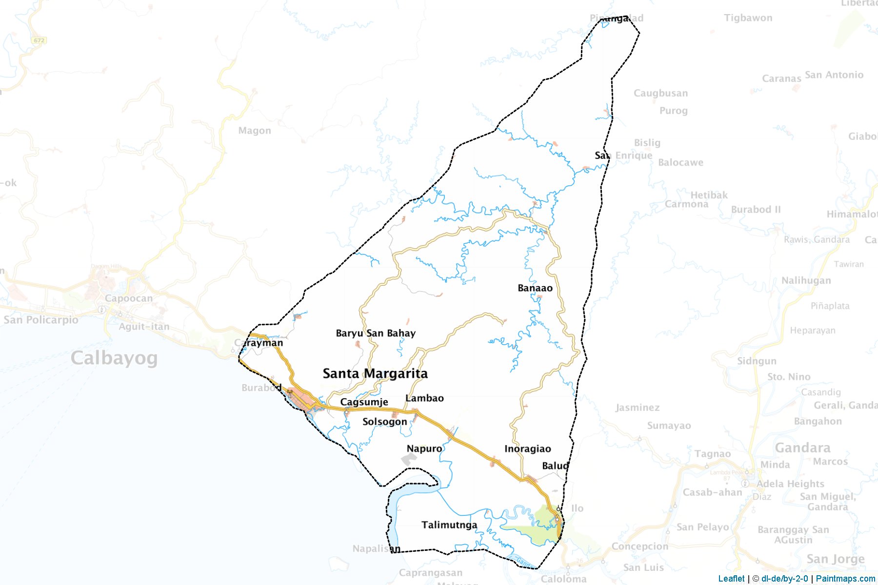 Santa Margarita (Samar) Map Cropping Samples-1