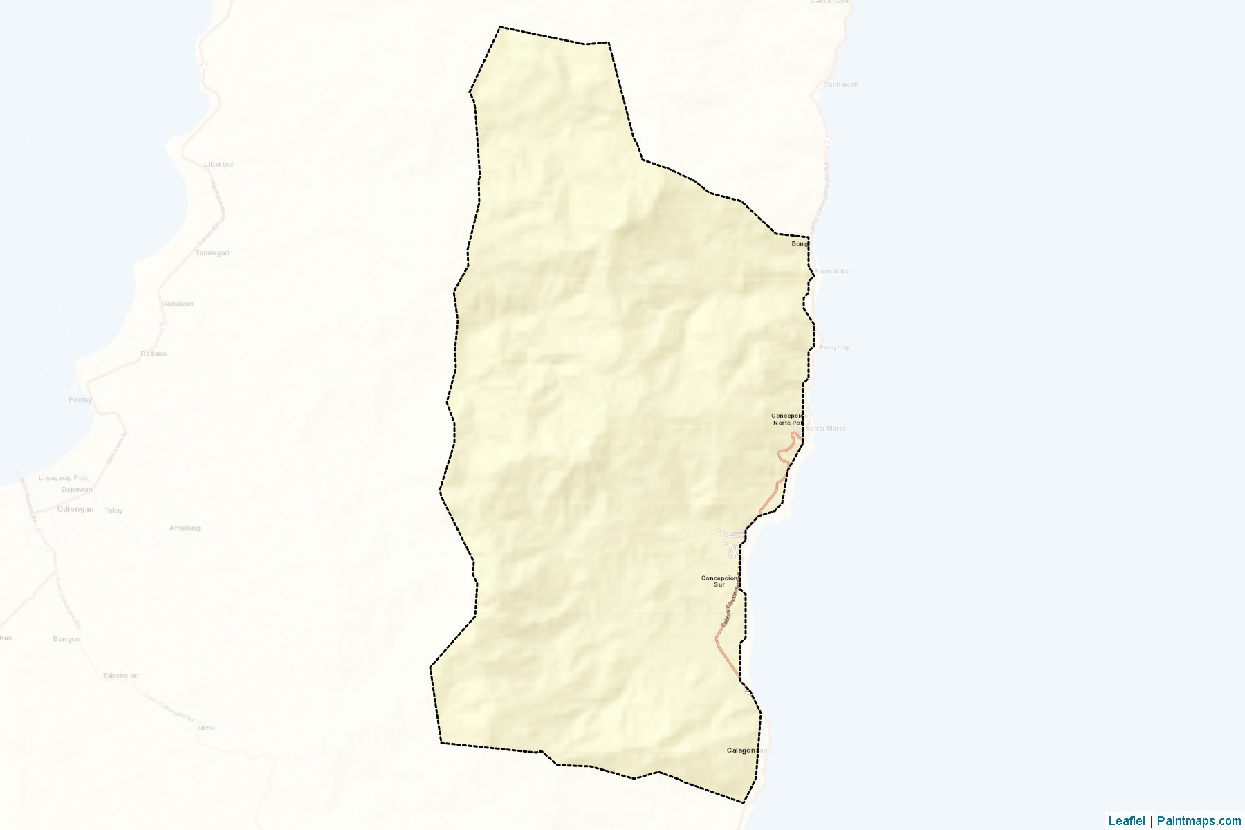 Muestras de recorte de mapas Santa Maria (Romblon)-2