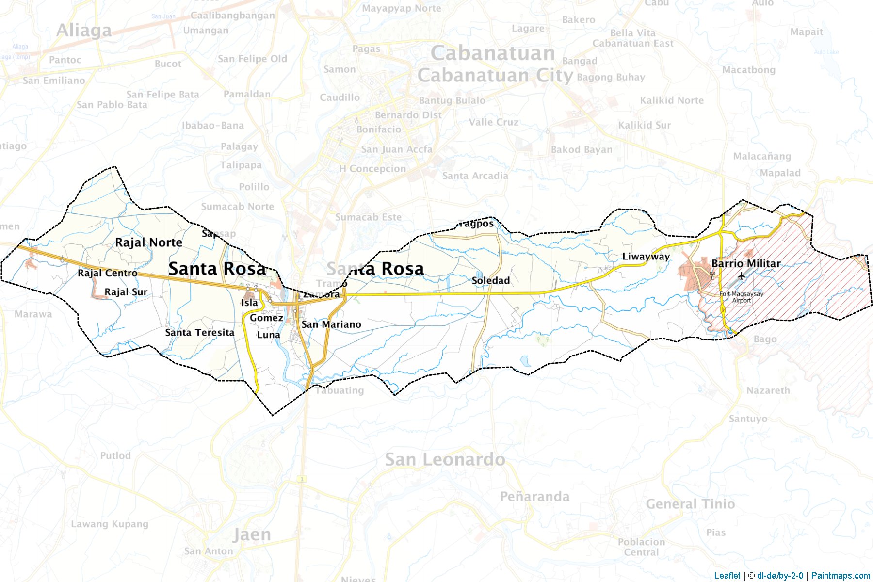 Santa Rosa (Nueva Ecija) Haritası Örnekleri-1