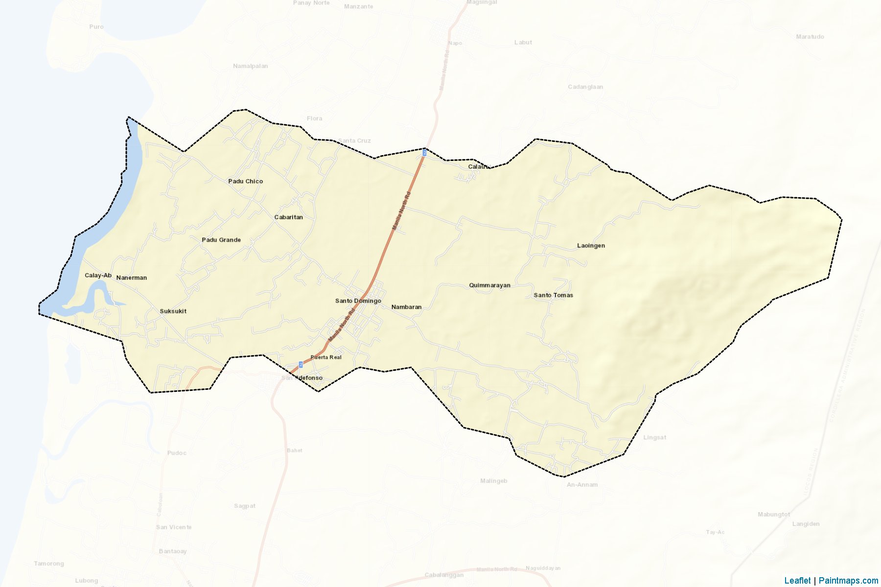 Muestras de recorte de mapas Santo Domingo (Ilocos Sur)-2