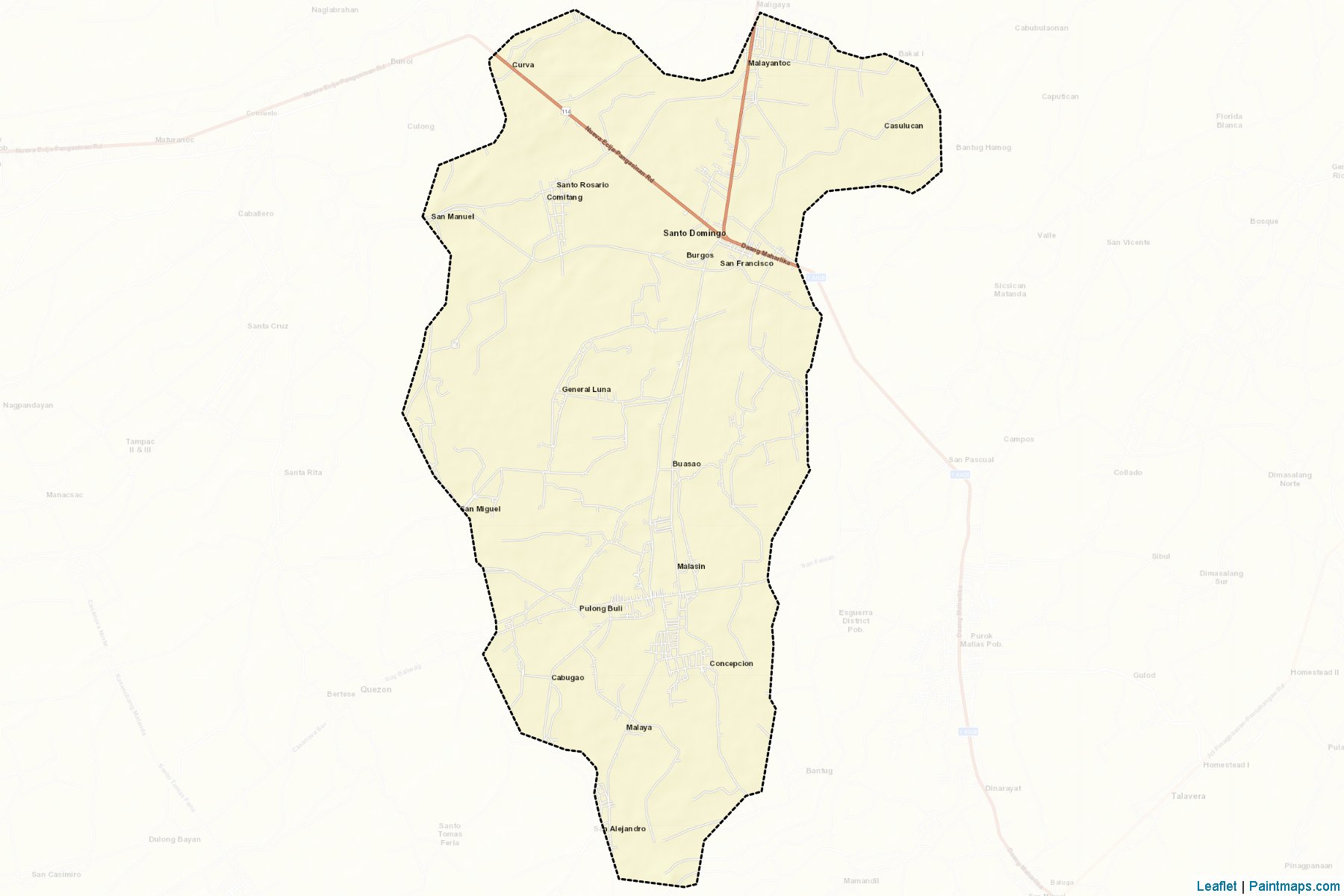 Muestras de recorte de mapas Santo Domingo (Nueva Ecija)-2