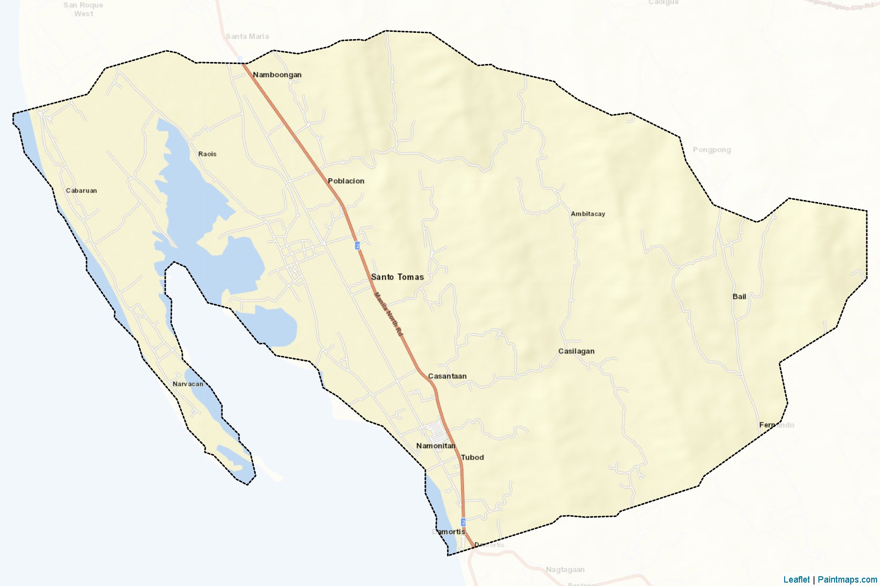 Muestras de recorte de mapas Santo Tomas (La Union)-2