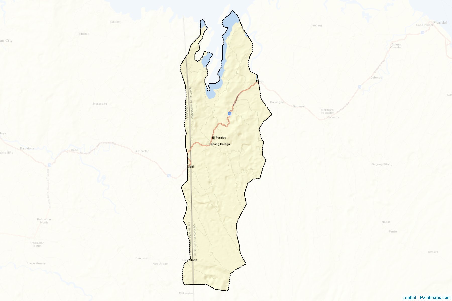 Sapang Dalaga (Misamis Occidental) Map Cropping Samples-2