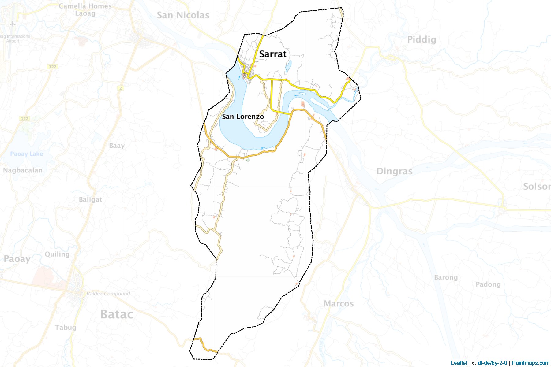 Muestras de recorte de mapas Sarrat (Ilocos Norte)-1